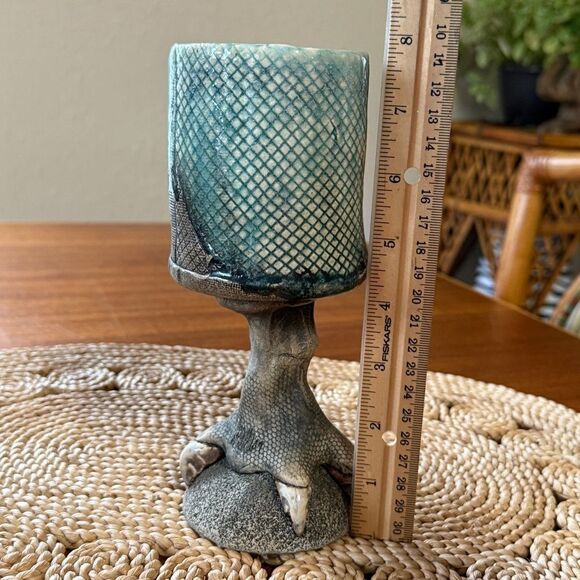 Vintage Rare 80’s Richard Marshall Single Ceramic “WOO” Talon Goblet Chalice - Picture 9 of 12